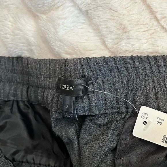 NWT J. Crew Womens 12 Wool Blend Pull On Jogger Minimalist Preppy Sweatpants - Picture 10 of 11